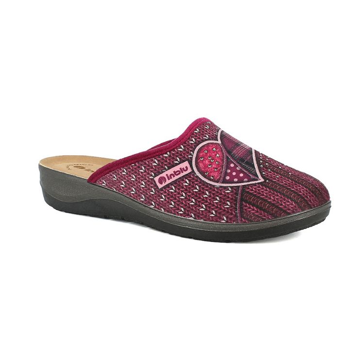 Image de PANTOFOLE TRAMA LANA E CUORE PATCHWORK - OD08