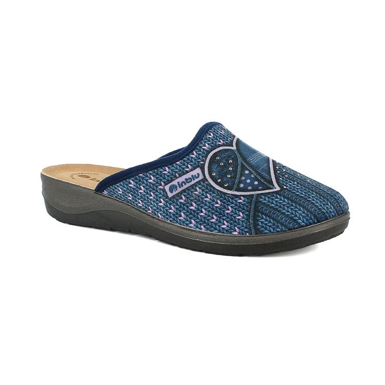 Image de PANTOFOLE TRAMA LANA E CUORE PATCHWORK - OD08