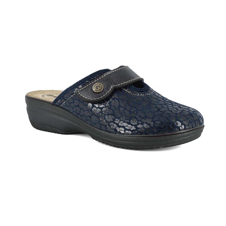 Immagine di PANTOFOLE LEOPARDATE A STRAPPO PLANTARE IN PELLE - LV13