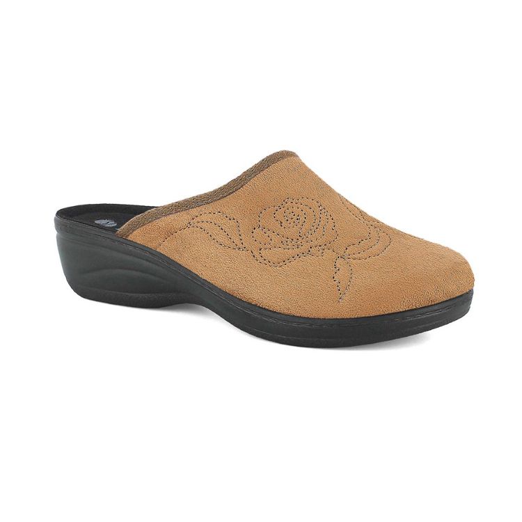 Image de PANTOFOLE CON RICAMO A FIORI - LY75