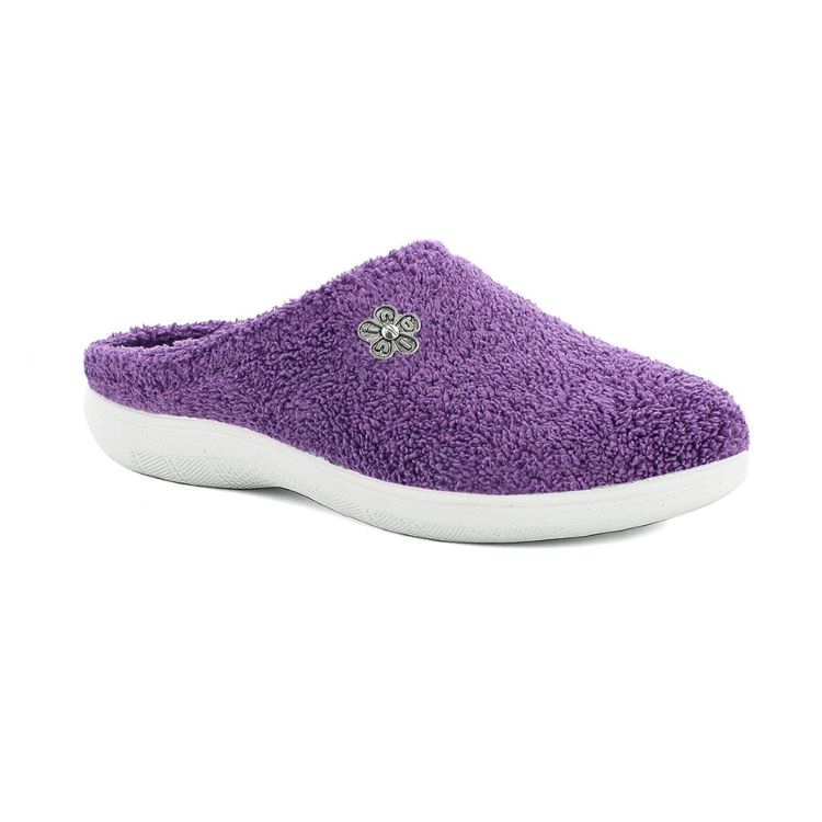 Image de FRESCHE PANTOFOLE IN SPUGNA CON FIORELLINO - EC101