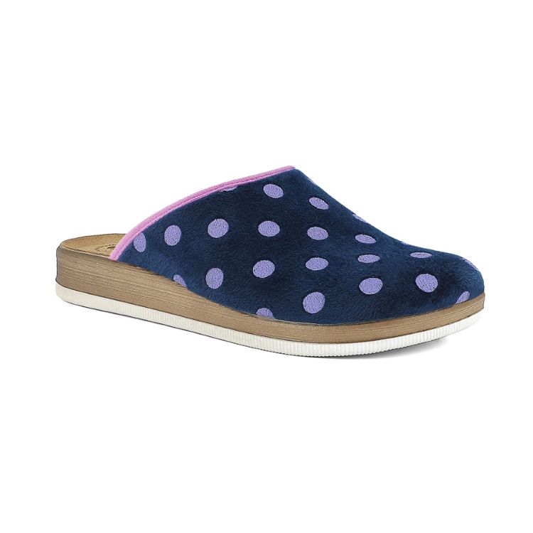 Image de PANTOFOLE A POIS SUOLA BICOLORE - CT35