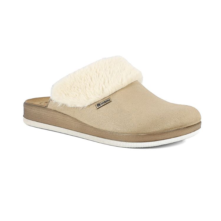 Image de PANTOFOLE SUOLA BICOLORE BORDO ECOPELLICCIA - CT36