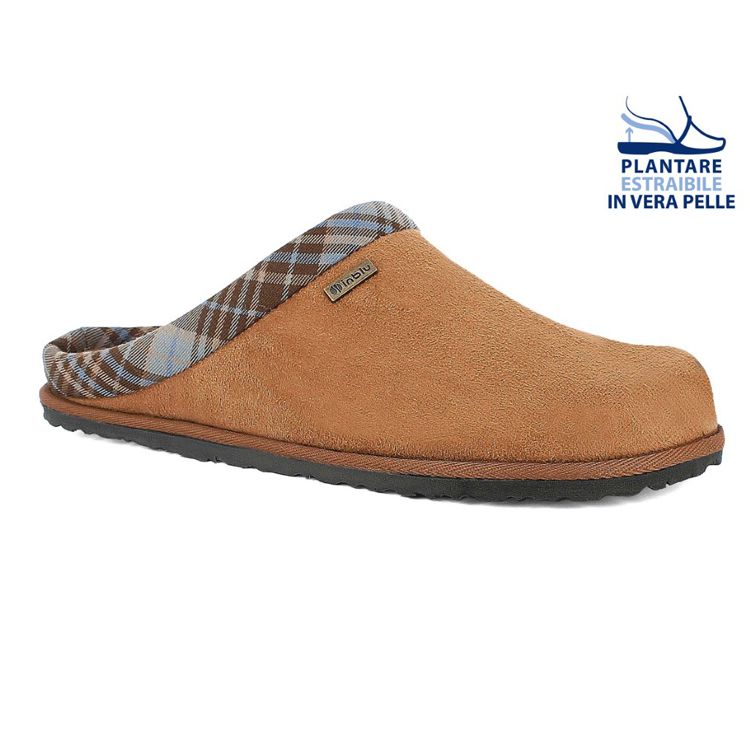 Immagine di PANTOFOLE UOMO BORDO TARTAN - SI22