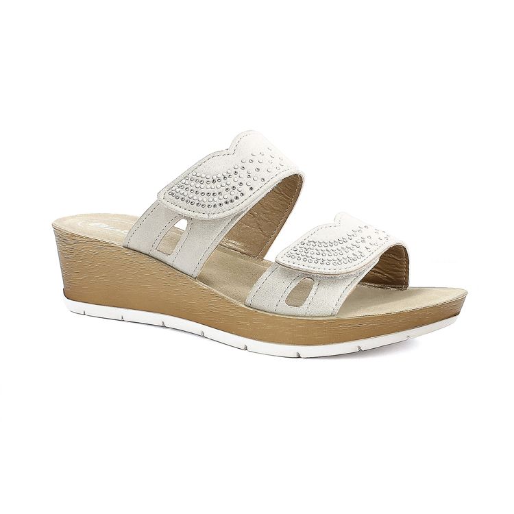 Image de CIABATTE DOPPIA FASCIA A STRAPPO CON STRASS - RN17