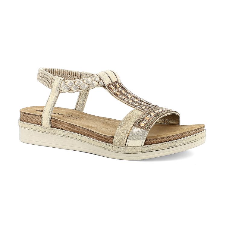 Image de SANDALI TRECCIA E STRASS CON ELASTICO - MF11
