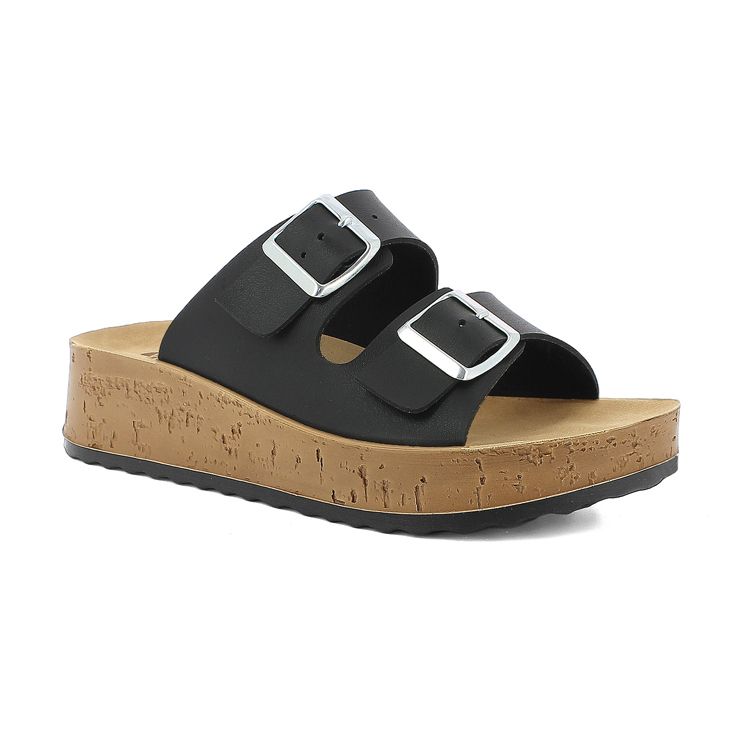 Immagine di CIABATTE DOPPIA FASCIA CON FIBBIE - PK44