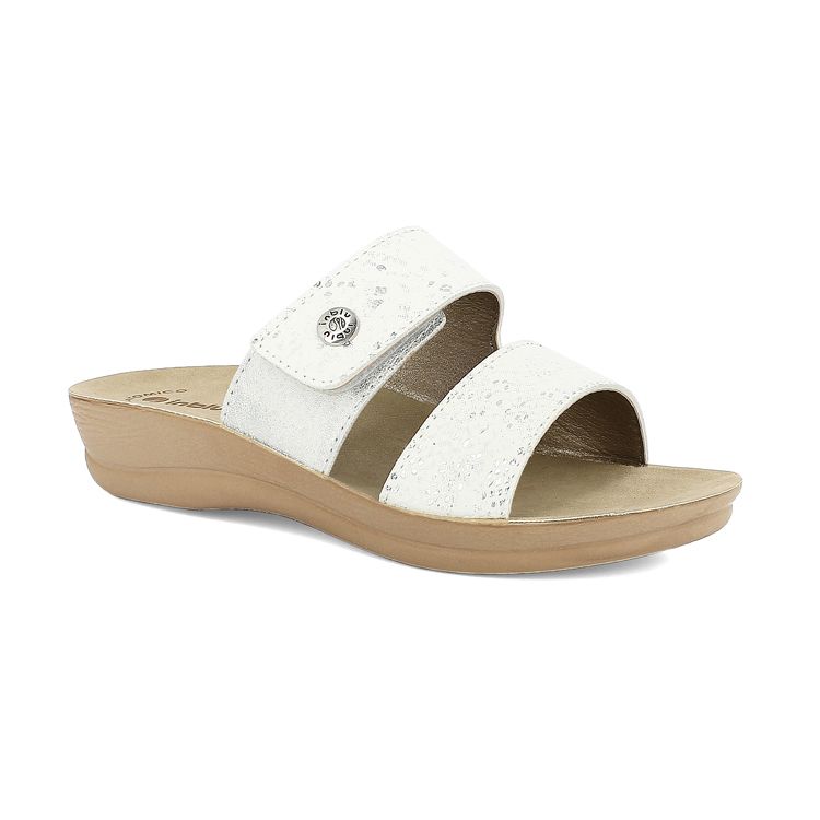 Picture of Python effect double strap slippers - vr70