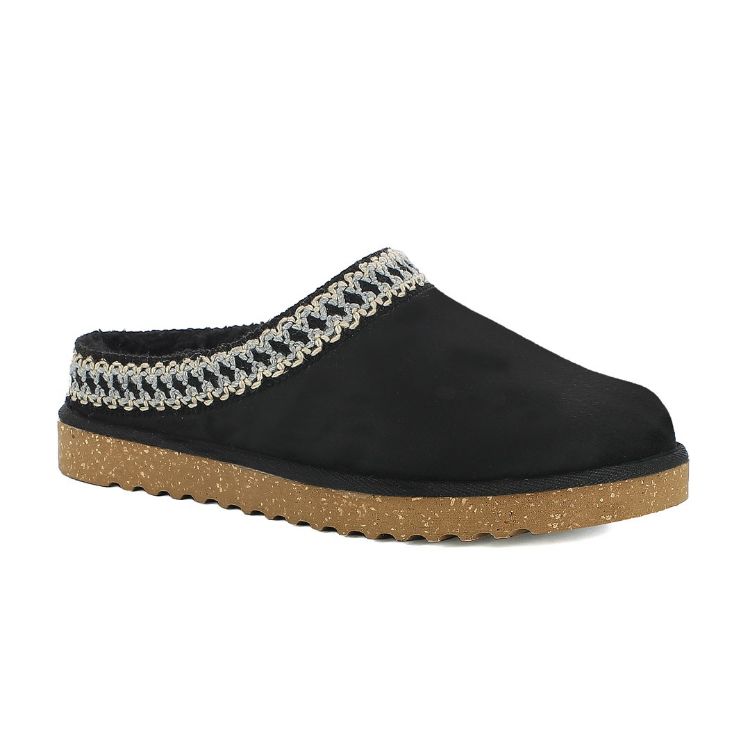 Picture of Slippers with faux fur and sewn edge - ey30