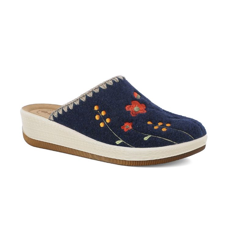 Immagine di PANTOFOLE ZEPPA FIORI CUCITI - GC44