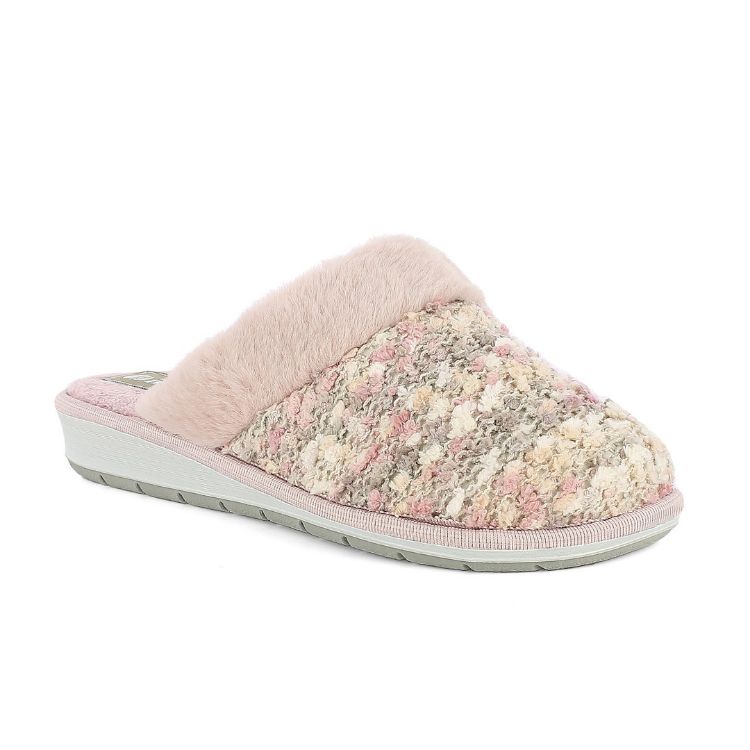 Immagine di PANTOFOLE EFFETTO LANA MULTICOLORE - LB109