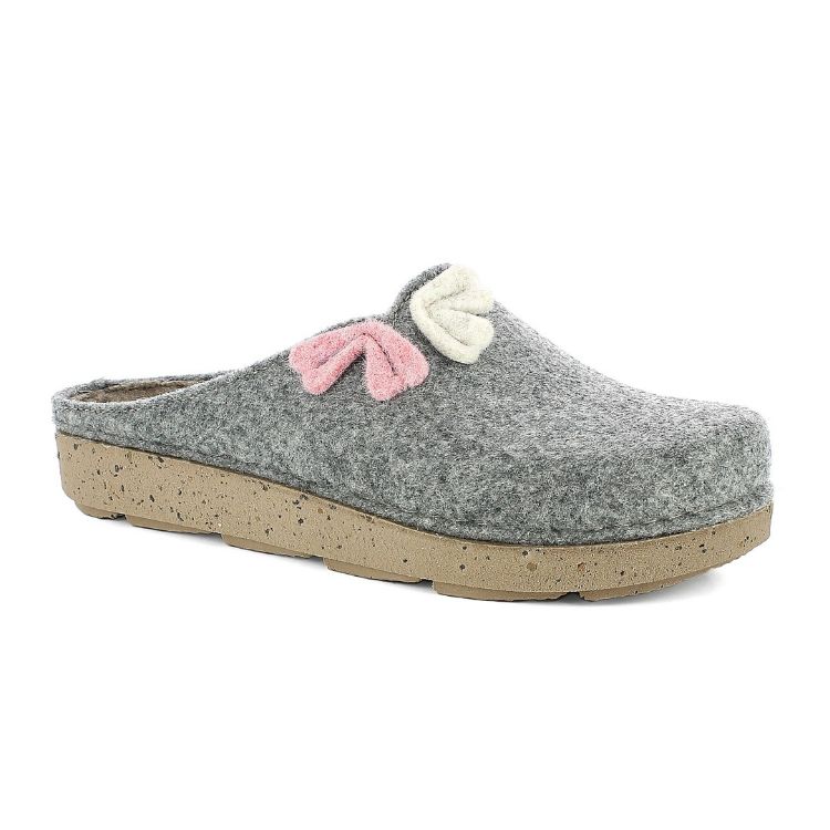 Picture of Ecofriends slippers with flower appliqué - ed28