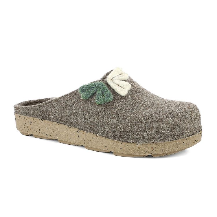 Picture of Ecofriends slippers with flower appliqué - ed28