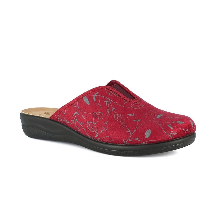 Image de PANTOFOLE CON ELASTICO E DISEGNO FOGLIE - CF49