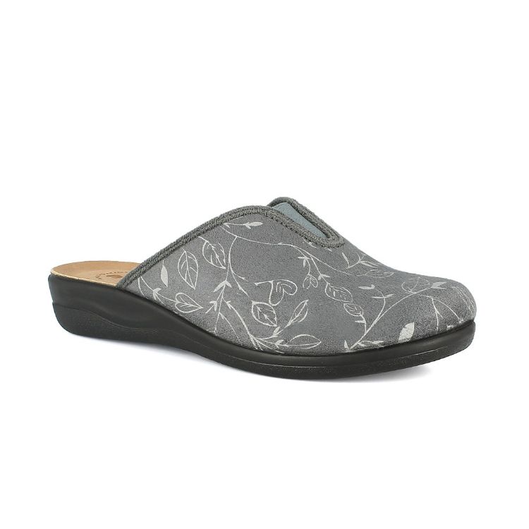 Image de PANTOFOLE CON ELASTICO E DISEGNO FOGLIE - CF49