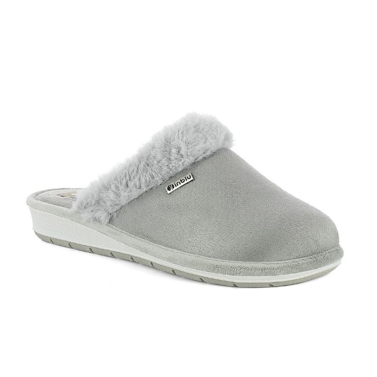 Immagine di PANTOFOLE CON BORDO IN ECOPELLICCIA - LB111