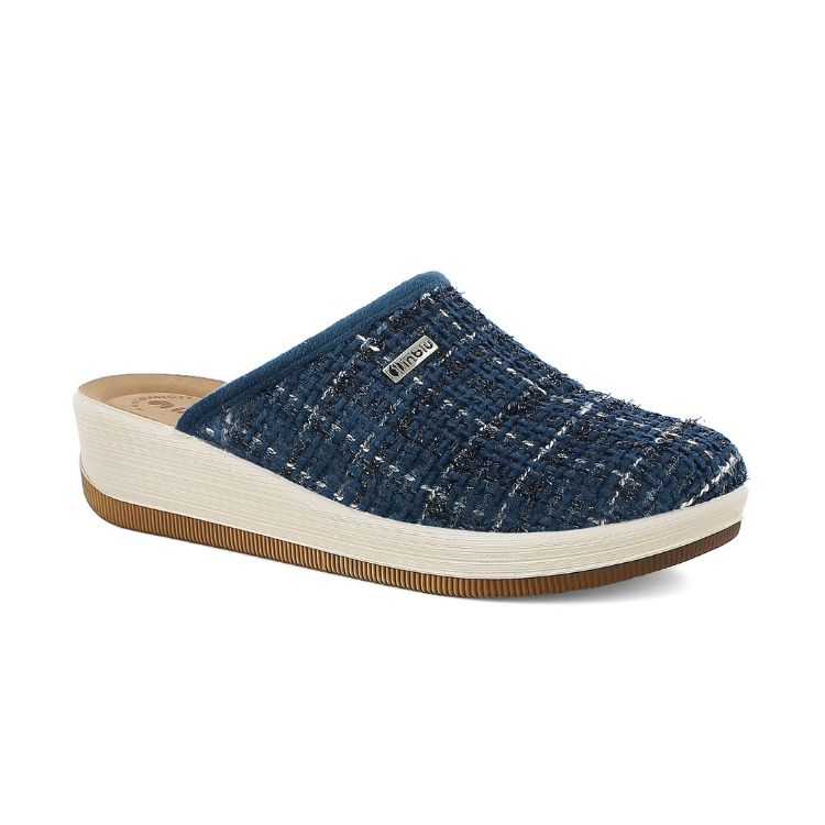 Immagine di PANTOFOLE ZEPPA CON MOTIVO A QUADRETTI - GC42