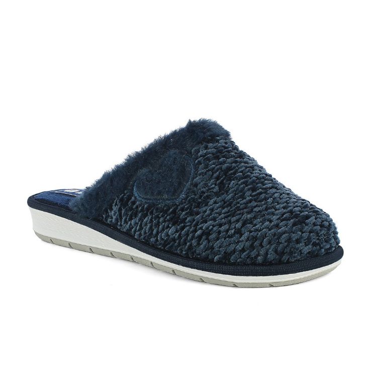 Immagine di PANTOFOLE CON TRAMA EFFETTO LANA E CUORE - LB110