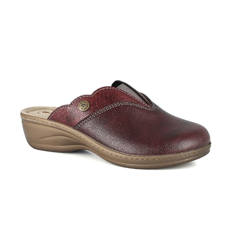 Immagine di PANTOFOLE ECOPELLE INSERTO PITONATA - LY79