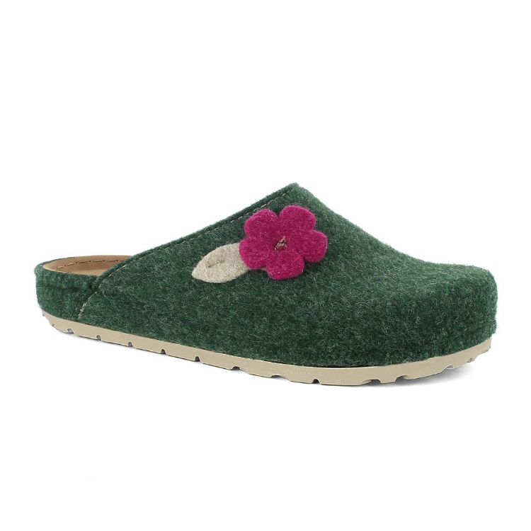 Image de PANTOFOLE CON FIORE COLORATO - NB12