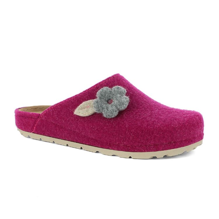 Image de PANTOFOLE CON FIORE COLORATO - NB12