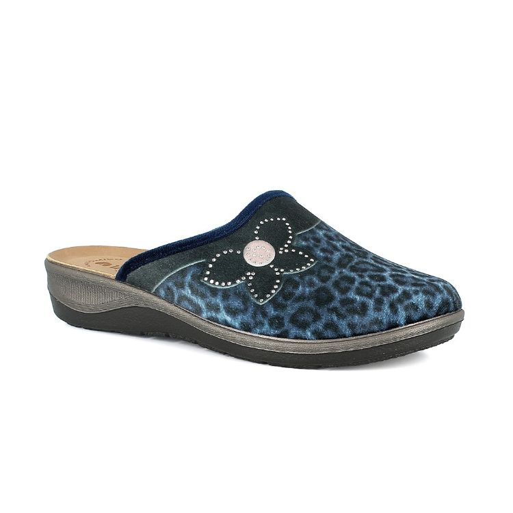 Immagine di PANTOFOLE ANIMALIER CON FIORE - OD13