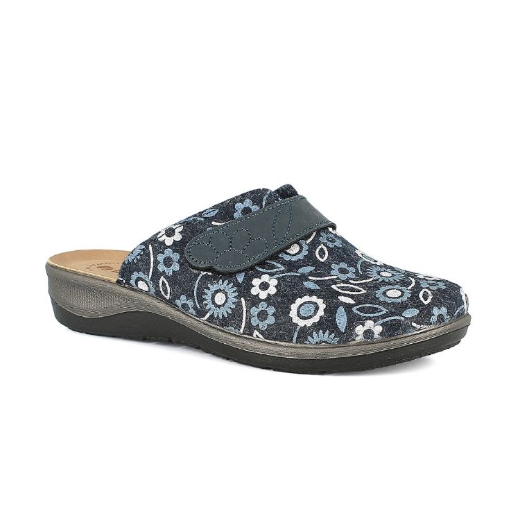 Immagine di PANTOFOLE STAMPA FIORATA CHIUSURA A STRAPPO - OD15