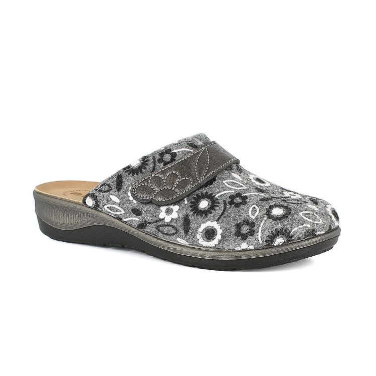 Image de PANTOFOLE STAMPA FIORATA CHIUSURA A STRAPPO - OD15