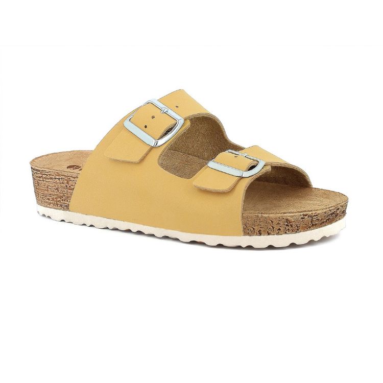 Immagine di CIABATTE DOPPIA FIBBIA E PLANTARE IN PELLE - NM39