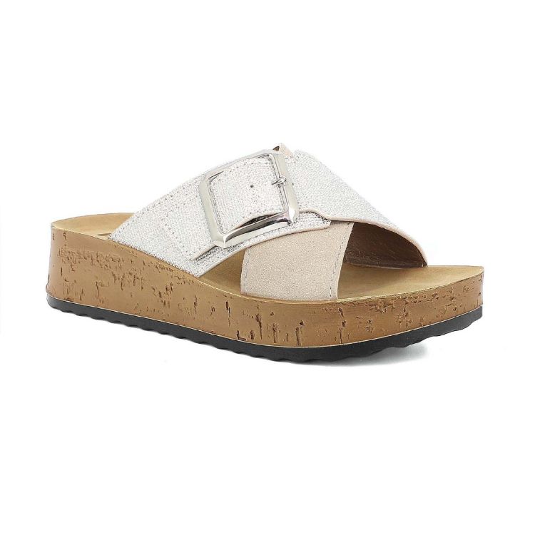 Immagine di CIABATTE FASCE INCROCIATE MAXI FIBBIA - PK46