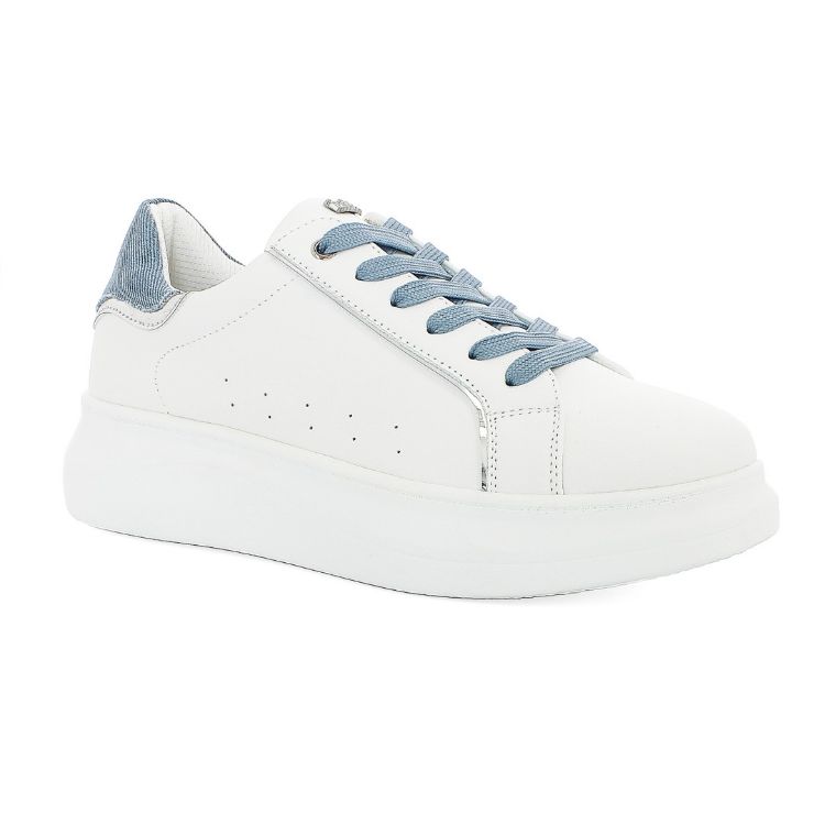 Image de SCARPE DA GINNASTICA BIANCHE DETTAGLIO COLORATO - IN468