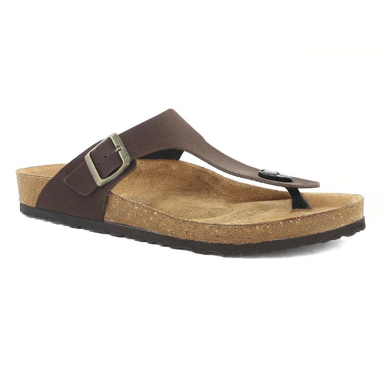 Image de Tongs homme semelle intérieure en cuir - nu11