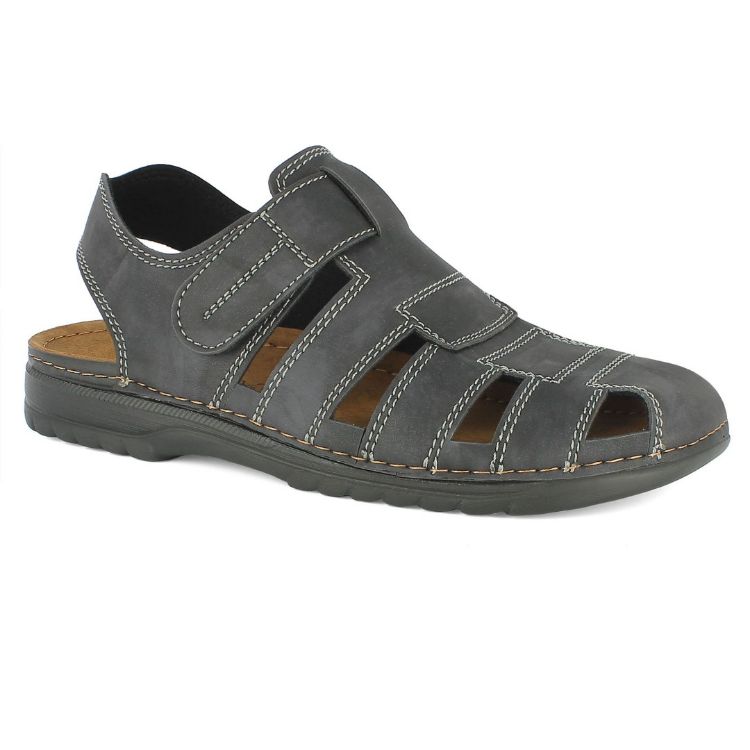 Image de Sandales homme trekking semelle intérieure en cuir - 3522