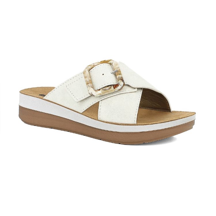 Image de Mules colorées bride croisée et boucle - ft20