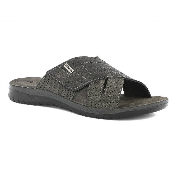 Image de Mules homme bride en x semelle intérieure en cuir - id18