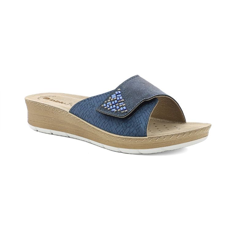 Image de Mules réglables à velcro avec strass - fc64