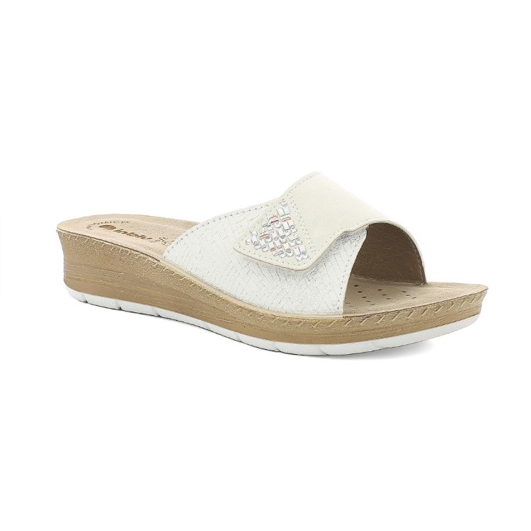 Image de Mules réglables à velcro avec strass - fc64