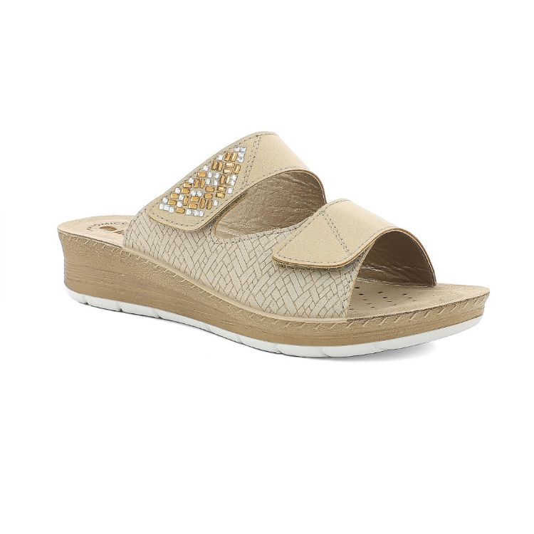 Picture of Double wrap-around slippers and rhinestones - fc65