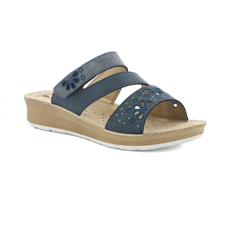 Picture of Flowered velcro closure sandals - fc67