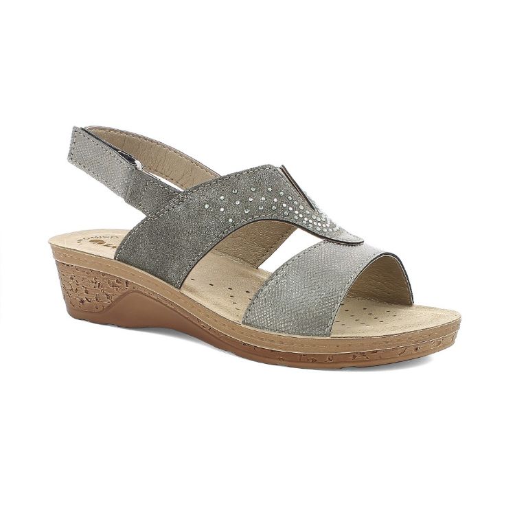 Image de Sandales insert élastique et strass - pv17