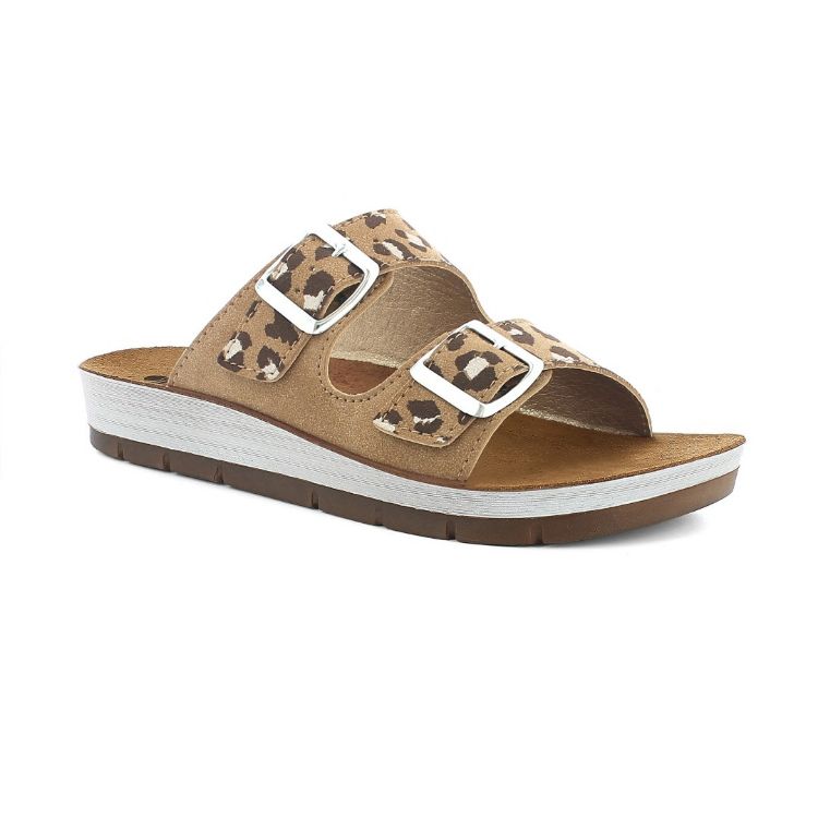 Image de Mules double bride animalier avec boucles - cp58