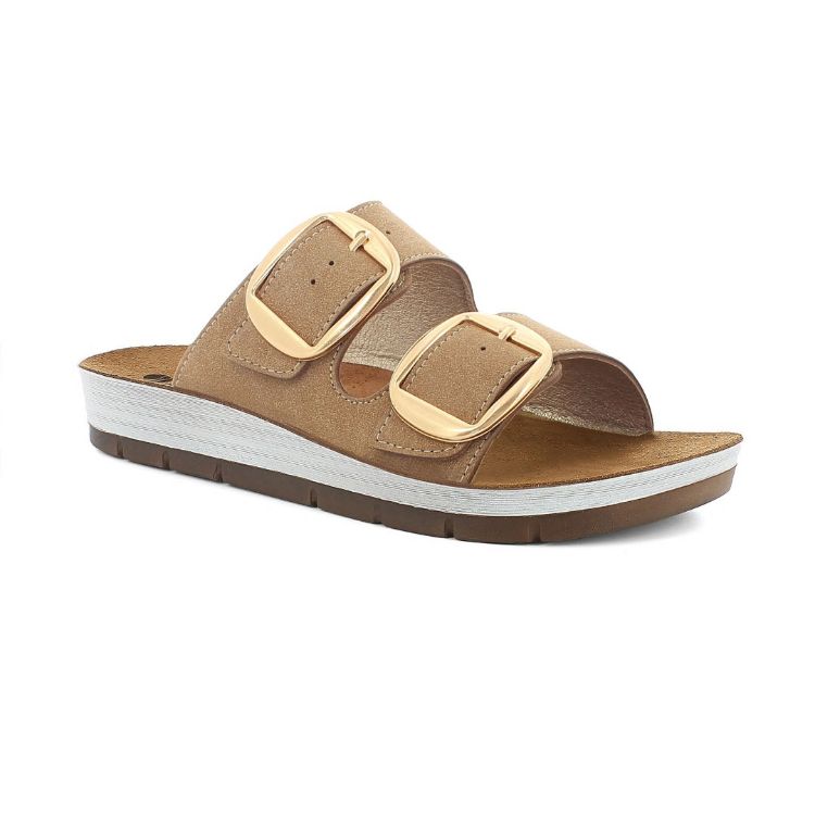 Picture of New golden buckle maxi slippers - cp61