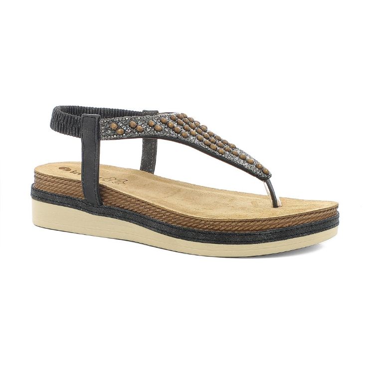 Image de Sandales tongs avec élastique et perles - mf12