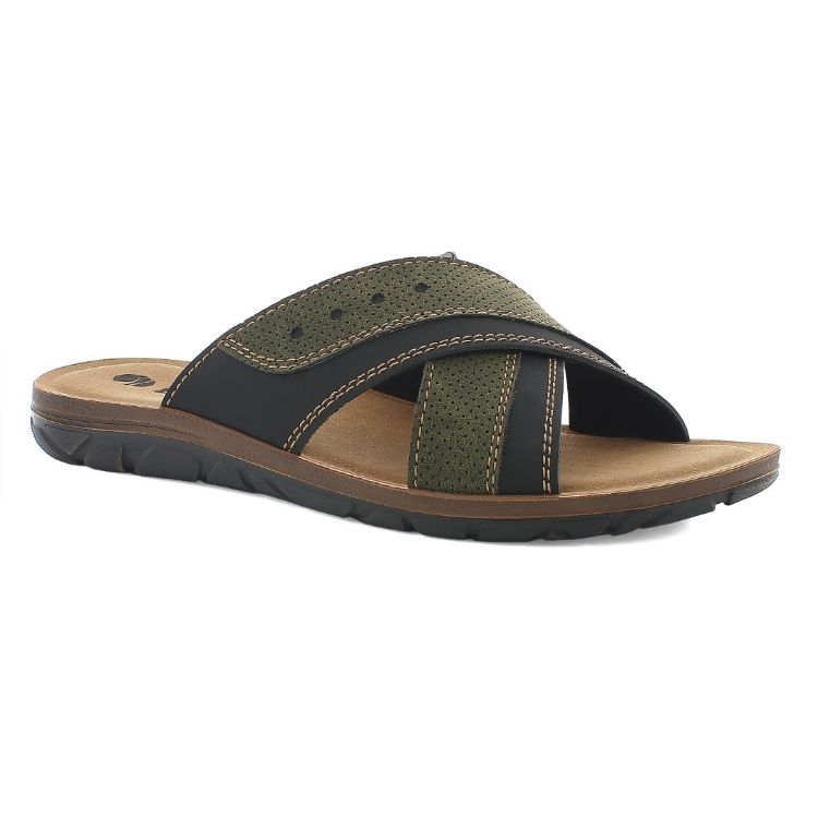 Image de Mules homme brides croisées colorées - vt14