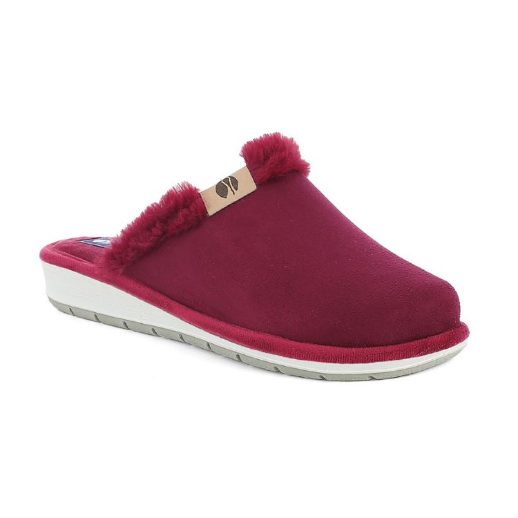 Immagine di PANTOFOLE BORDO IN ECOPELLICCIA COLORATA - LB113